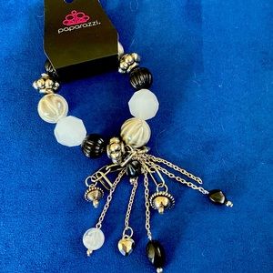 NWT Beaded Charm Stretch Bracelet